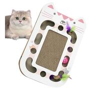 Cat Scratcher, Multifunctional Horizontal Scratch Board, Reusable Pet Accessory, Sturdy Design and Space-Saving for Home, Apartment, Living Room, Balcony, 17.32x11.02x1.97 Inches
