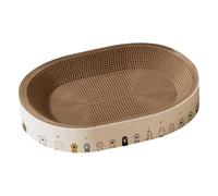 Cat Scratcher - Paper 45x31x10cm & 50x36x10cm Interactive Kitten Resting Toy Bed | Indoor Scratcher For Sofa Carpet Furniture Protection | Fun and Cat Activity Accessory