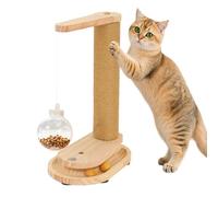 Cat Scratcher Post, Wooden Interactive Toys, Cat Scratching Posts Tree Tower, for Medium, Small, Large, Kitten, Home, Couch, Wall, Carpet, Furniture