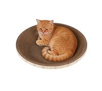 Cat Scratcher - Round Claw Grinder Toy | Paper Scratching Pad with Interactive Play Functions, Pet Accessory with Indoor Usage, Cat Scratcher for Bedroom Apartment Play Area Balcony Corner Study Room
