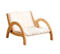 Cat Scratcher Sofa - Wooden Frame Adjustable Backrest, Pet Furniture for Kitten Claw Grinding, Sleeping, and Relaxation, Ideal for Home, Door, Wall, Carpet Protection, and Play