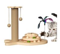 Cat Scratcher - Sturdy Scratching Sisal Scratcher Toy | Cat Scratch Post | for Indoor Outdoor Living Room Bedroom Yard Backyard Patio Balcony Garden Park
