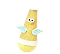 Cat Scratcher Toy Chicken Shape Teaser Bored Bedroom Animals Companion | Interactive Wobble Cat Scratch Post for Living Room Study Room Backyard Balcony Small to Large Breeds