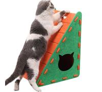 Cat Scratcher, Triangular Felt Scratch Board Semi Enclosed Design, Wear Resistant Climbing Mat for Indoor Cats to Sharpen Claws, Play, Lounge, Relax, 55x40x30cm