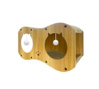 Cat Scratcher - Tunnel Style Double Layer Play Shelter, Corrugated Cardboard Claw Activity Station with Hideaway Space, Furniture Guard Function, Ideal for Indoor Living Room Corner Pet Relaxatio