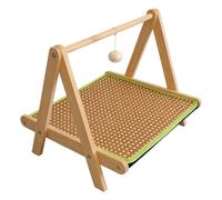 Cat Scratching Bed - Interactive Scratch Pad For Cats | Pet Lounger with Teaser Ball For Small Large Kitten Playing Exercise Climbing Sleeping Playground Center Indoor Outdoor Home