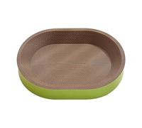 Cat Scratching Bed - No Shedding Corrugated Cardboard Integrated Nest | Elliptical Cat Scratch Bowl Toy | For Indoor Cats Kittens Claw Grinding Furniture Protection