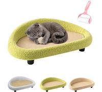 Cat Scratching Bed, Sturdy Cat Sisal Large Lounge Bed, Durable Cats Scratch Relaxing Lounge Pad for Home Living,Room Apartment Dorm,Patio Balcony Porch Corner,Relaxation Play Daily Use