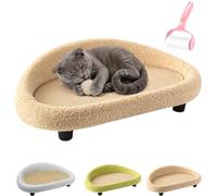 Cat Scratching Bed, Sturdy Cat Sisal Large Lounge Bed, Durable Cats Scratch Relaxing Lounge Pad for Home Living,Room Apartment Dorm,Patio Balcony Porch Corner,Relaxation Play Daily Use