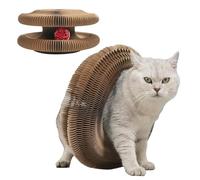 Cat Scratching Board - Cat Scratcher Magic Organ | Cat Grinding Claw Scratching Board | Round Cat Corrugated Circular Cat Toys for Indoor Cats Adult Foldable Scratch Tunnels Toy