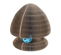 Cat Scratching Board, Corrugated Paper Scratcher, Cat Scratcher with Ball, Indoor Kitten Exercise, Cat Scratch Pad, Pet Scratcher Pad, Anti-Boredom Cat Toy, Living Room Cat Toy