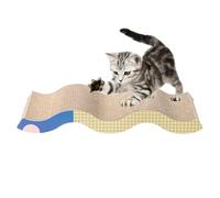 Cat Scratching Board, Kitten Lounge Scratcher, 22.44x9.84x2.95in Grinding Bed Pad, Corrugated, Furniture Protection for Small Medium Pets, Indoor Use, Claw, Indoor, Home