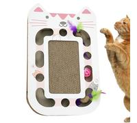 Cat Scratching Board, Multi-Hole Interactive Scratching Pad 17,32 x 11,02 x 1,97 pulgadas, Wear-Resistant Corrugated, for Home, Apartment, Living Room, Balcony