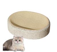 Cat Scratching Board, Scratch Cardboard Mat, 12.2x16.14x3.94 pulgadas Sisal Woven Kitten Rest Pad, Furniture Corner Protector, Multi-Use Floor Rug for Living Room, Bedroom, Window, Camping