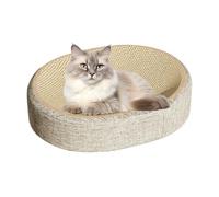 Cat Scratching Board, Sisal Woven Scratch Pad with Soft Kitten Rest Bed, Durabled Furniture Protector for Corners, Floor, Window, Bedroom, Living Room, Outdoor, Camping Use, Material Sisal Blanket