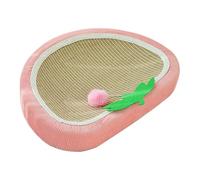 Cat Scratching Board - Strawberry Lounger Bed | Fabric Rope Scratcher Sleeping Mat Nest for Kitten Small Dog, Indoor Sofa Carpet Floor Door Chair Couch Furniture Protector Pet Supplies