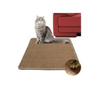 Cat scratching mat, 30 x 40 cm, natural sisal, horizontal scratching mat, scratching post for the floor, protects furniture and