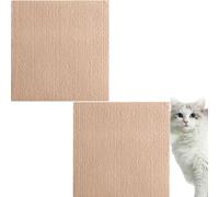Cat Scratching Mat,DIY Climbing Cat Scratcher Mat,Trimmable Self-Adhesive Carpet Cat Mat Pad,Reusable Cat Couch Protector,For Cat Shelves,Table Leg,Furniture Steps (Khaki)