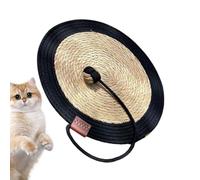 Cat Scratching Mat, Kitten Claw Grinding Rug, Furniture Protector, Lightweight Cattail Material, Soft Sturdy Design, Wall, Couch & Carpet Protection, 15.7 Inches