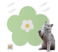 Cat Scratching Pad, Adhesive Scratch Mat, Flower-Shaped Kitten Board, Wall Mount Design, Claw-Friendly Texture, Furniture Protector, for Living Room or Bedroom Use, 15.75x15.75x0.79 in