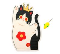Cat Scratching Pad, Adhesive Vertical Scratcher, Wall-Mount Furniture Protector, Pet Supply for Couch, Carpet, Floor, Kitten Exercise, Enrichment, Indoor Games, 19.69x31.5 inches, Multicolor