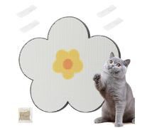 Cat Scratching Pad, Adhesivo Scratch Mat, Flower-Shaped Kitten Board, Wall Mount Design, Claw-Friendly Texture, Furniture Protector, for Living Room Or Bedroom Use, 15,75 x 15,75 x 0,79 in