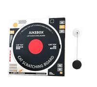 Cat Scratching Pad, Record Scratch Pad, Wall Pasted Scratching Pad, Scratching Cardboard, Wall Pasted Record Scratch Pads for Kittens with Spring Swing Ball and Catnip for Indoor Cats