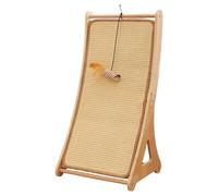 Cat Scratching Pads, Interactive Boredom Relief Toy, Sisal Scratching Ramp with Toy Ball for Indoor Home, Living Room, Pets, Kittens, Rabbits, Puppy