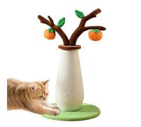 Cat Scratching Post, 56 cm Caqui Árbol Decoración de la Habitación, Decorativo para Enriquecer Comportamiento, del Estrés Escalada Estimulación Mental Entrenamiento