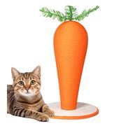 Cat Scratching Post - Carrot Shape Sisal Scratch Posts, Lint-Free Cat Scratcher for Boredom Relief and Self-Entertainment | Indoor Floor Training Scratching Toy for Cats, Kittens, Pet Play Areas