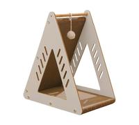 Cat Scratching Post - Corrugated Toy with Ball, Durable, Lint-Free Cat Scratcher Board | Detachable and Easy to Assemble | Interactive Kitten Toy for Indoor Kittens | Protects Couch, Floor, and