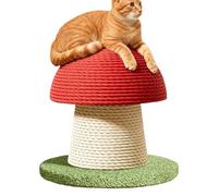 Cat Scratching Post | Mushroom Shaped Sisal Tower | Sturdy Rope Wrapped Design for Kitten Long Lasting Use, Estable Base, Perfect Scratcher Safe Climbing and Stretching, Mental Estimulación