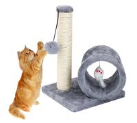 Cat Scratching Post, Sisal Kitten Scratch Pillar, Elevated Claw Training Pole, Pet Tower for Feline Ejercise Burrowing and Stress Activities, 11,81 x 7,87 x 7,87 pulgadas