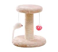 Cat Scratching Post, Sisal Scratch Tower, Built-In Interactive Toy, Sturdy Climbing Tree, Furniture Protector, Ideal for Kitten Play, Behavior Correction, Training, 20x20x18cm