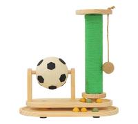 Cat Scratching Posts - Cat Scratchers Posts Tower Toy | Cats Scratcher | Soccer-Themed Interactive Pole with Wide Base Rolling Ball for Indoor Outdoor Couch Sofa Corner Floor