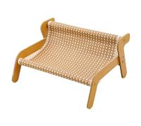 Cat Scratching Sofa, Cat Couch Scratcher, Sisal Wood Furniture Guard, Built-In Cool Mat, Multi-Use Indoor Kitten Play Lounge for Boredom and Exercise Station, 21.26 Inches 1-Piece