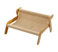 Cat Scratching Sofa - Lounge Pad | 21.26 Inches Sisal Wood | Sturdy Corrugated Grinding Board For Nail Care, Playtime Toy, Best Cat Scratching Sofa For Living Room and Furniture Safety