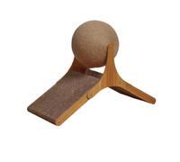 Cat Scratching Toy - Rotating Sisal Ball, Interactive Scratcher Play Statio