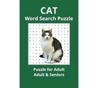 Cat Search Word for Adult & Seniors: Word Searches with easy to read print about cat lover, ultimate cat, cute cat | 6 x 9 inches | 50 Puzzle...Gift for Vacation, Holidays and free time
