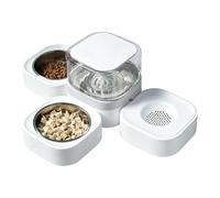 Cat Self Feeders Food - Ergonomic Compact Elegant Sleek Modern Stylish Water Spill Proof Detachable, Durable, Functional, Bowl Dog Set, Home Pet Shop Outdoor Kitten | Home Pet Shop Sturdy