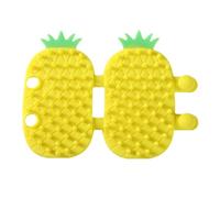 Cat Self Groomer, Pineapple Corner Scratcher Brush, ajustable silicona masaje Comb, Fun Cheek Rubbing Design, Made with Safe Silicone Material, 5,63 x 4,06 pulgadas