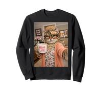 Cat Selfie Humor Show Love & Apreciación a Mamá Mamá Mamá! Sudadera