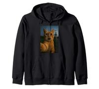 Cat Selfie with Alien with White Eyes Funny for Kids Adults Sudadera con Capucha