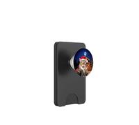 Cat Selfie with Santa, Reindeer, and Sleigh Funny Christmas PopSockets PopWallet para MagSafe