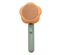 Cat Shedding Brush, Double Sided Deshedding Tool, Easy to Apply, Massage and Cleaning Comb for Kittens, Dogs, Indoor Flea Bath Grooming Kit, Long and Short Haired Cats, 19.2x8.3x6.5cm