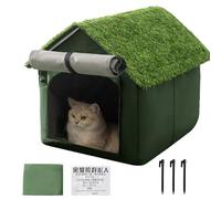 Cat Shelter - Impermeable a prueba de viento plegable Oxford House | Outdoor Winter Condominio con fondo no deslizante para patio y balcón, Animal Play and Sleeping Hideaway