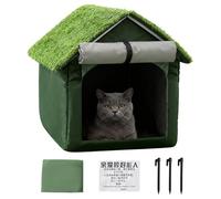 Cat Shelter - Waterproof Windproof Folding Oxford House | Outdoor Winter Condo With Non-Slip Bottom For Patio And Balcony, Animal Play And Sleeping Hideaway