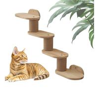 Cat Shelves Wall, Wall Mounted Floating Climber, Wooden Ladder Stairs, 31.5x18.9x6.02 inches, Scratcher Playground Station, for Indoor Use, Windowsill, Ceiling, Bookshelf, Pet
