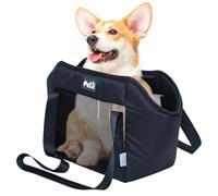 Cat Shoulder Carrier Bag, Portable Pet Tote with Detachable Strap, Breathable & Lightweight Design, Perfect for Driving, Vet Visits, Walking, Travel, Black, Oxford Cloth, Nylon