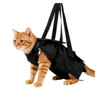 Cat Shower Bag - Grooming Supplies For Small Medium Large | Cats Grooming Bag | Waterproof Nylon Adjustable Anti Scratch | Cat Wrap For Cutting Nails Pet Shower Washing Teeth Cleaning Clipping